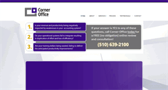 Desktop Screenshot of corner-office.com